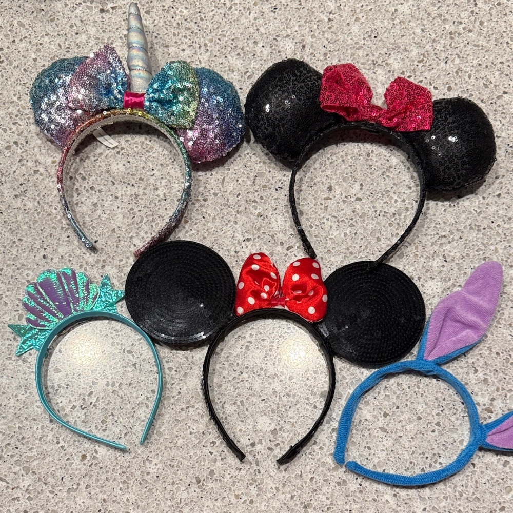 Disney Mouse Ears Headband Lot